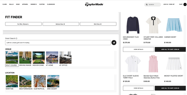 Taylor Made Fit Finder